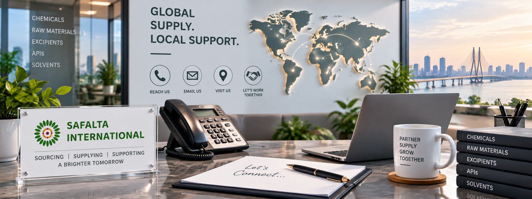 Safalta International office – Global supply, local support